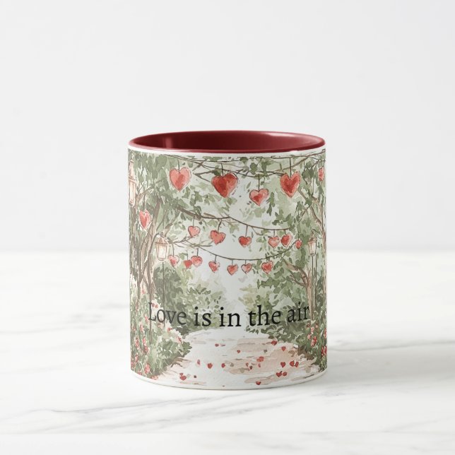 Red Hearts Love is in the air Mugg (Center)