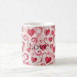 Red Hearts Love Kaffemugg<br><div class="desc">Red Hearts Love</div>