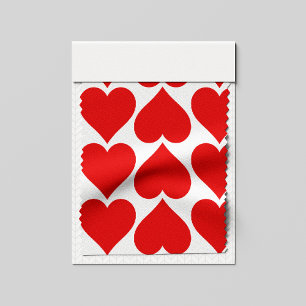 Red Hearts Mönster, Romantic, Kärlek Tyg