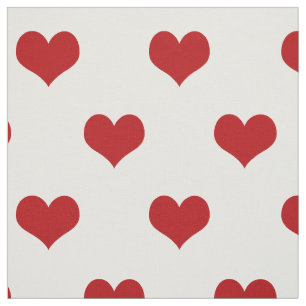 Red Hearts Mönster Tyg