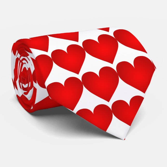 Red Hearts Mönster Valentine Day Slips (Rullad)