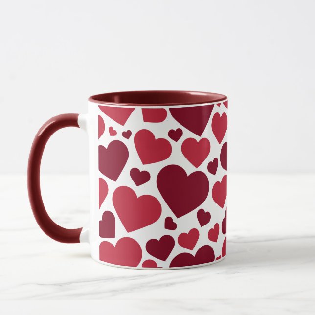 Red Hearts Mugg (Vänster)