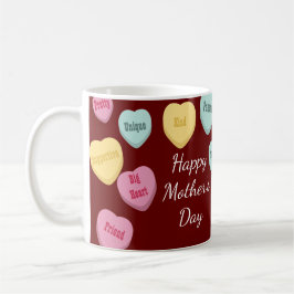 Red Hearts och Photo Message | Spanska Mors dag Kaffemugg
