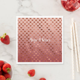 Red Hearts Ombre Pappersservett
