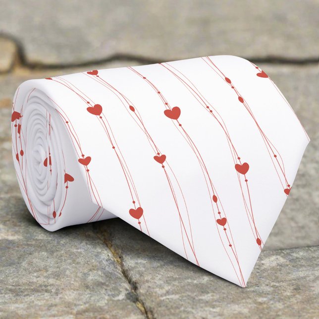 Red Hearts on Rosett band Seamless Mönster Valenti Slips (Skapare uppladdad)