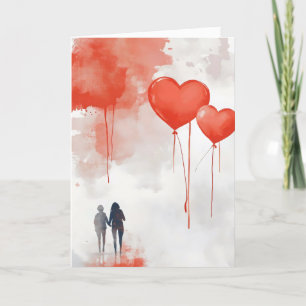 Red Hearts par Kärlek Helgkort