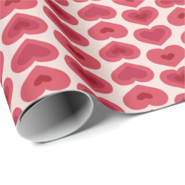 Red Hearts Pattern – Christmas & Valentine’s Day D Presentpapper