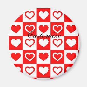Red Hearts Play Mönster Thunder_Cove Magnet