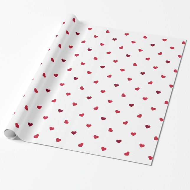 Red Hearts Presentpapper (Utrullad)