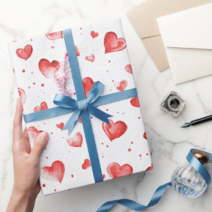 Red Hearts Presentpapper