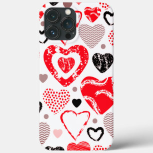 Red Hearts Seamless Mönster