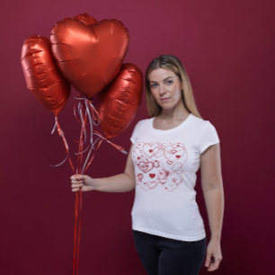 Red Hearts Shirt Tee