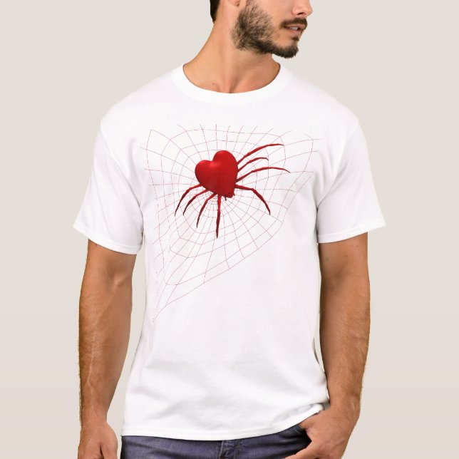 Red Hearts Spider T-shirt (Framsida)
