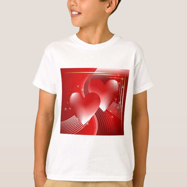 Red Hearts T-shirt (Framsida)