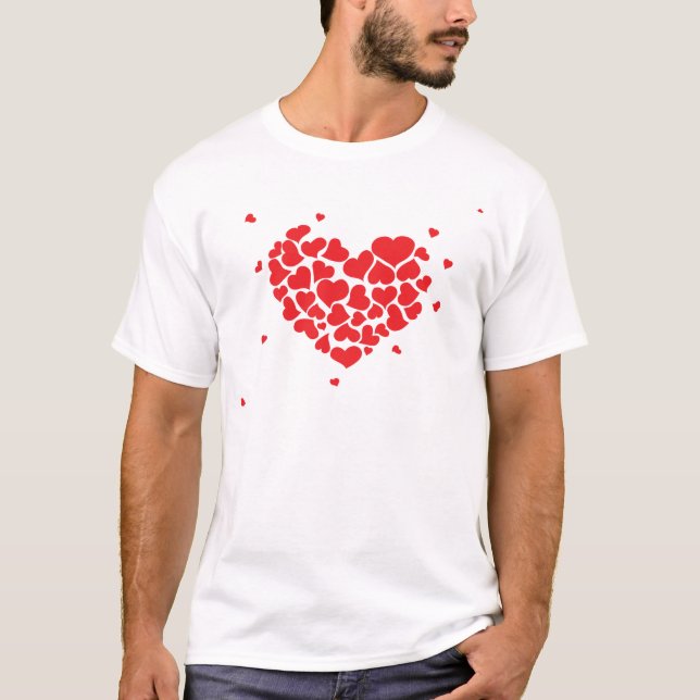 Red hearts t-shirt (Framsida)