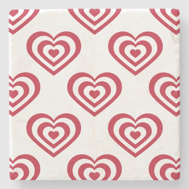 Red Hearts Underlägg Sten (Framsidan)