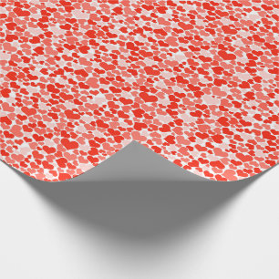 Red Hearts Valentine Day Rosa Kärlek Helgdag Presentpapper