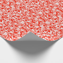 Red Hearts Valentine Day Rosa Kärlek Helgdag Presentpapper