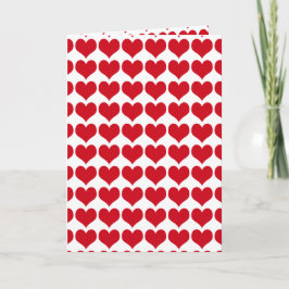Red Hearts ~ Valentines day Helgkort