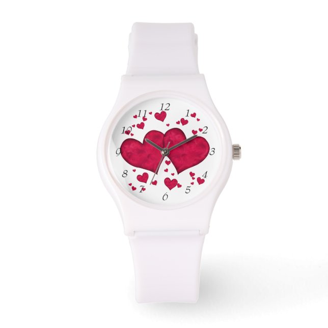 Red Hearts Watch Armbandsur (Framsida)