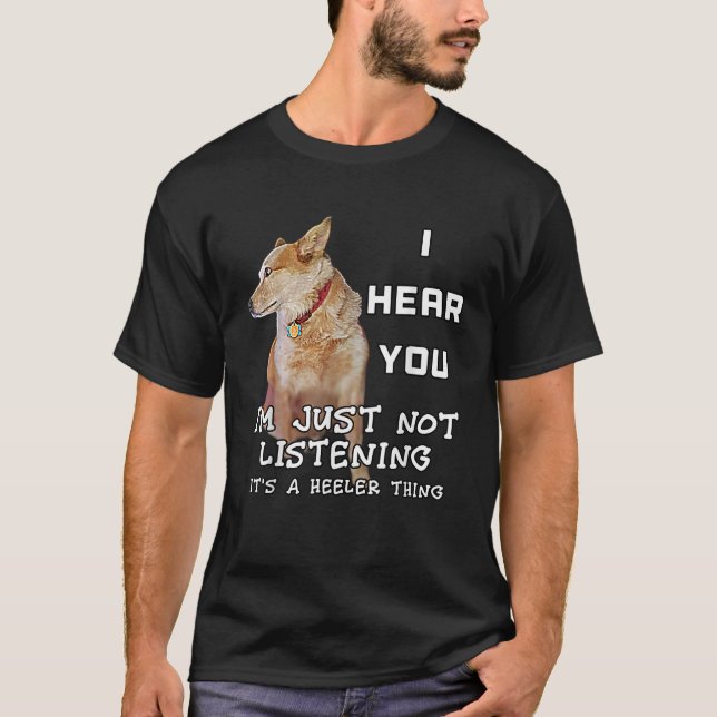 Red Heeler Hundägare Cattle Älskare Hund I Kärlek  T Shirt (Framsida)