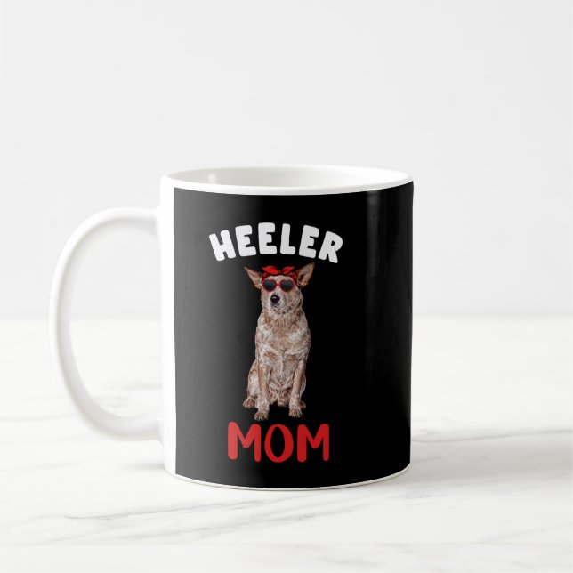 Red Heeler Mamma Mamma Australian Cattle Hund älsk Kaffemugg (Vänster)