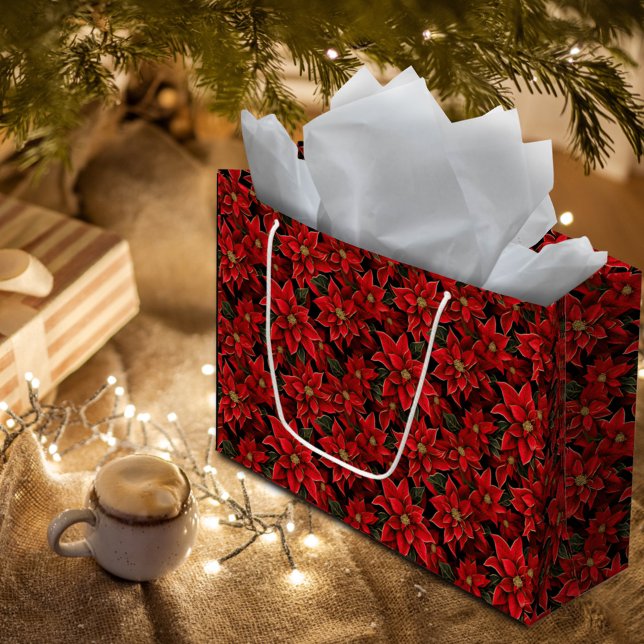 Red Helgdag jul Poinsettia Mönster (Skapare uppladdad)