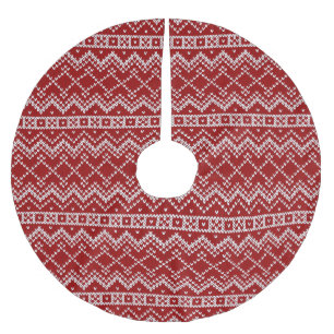 Red Helgdag Sweater Julgransmatta Borstad Polyester