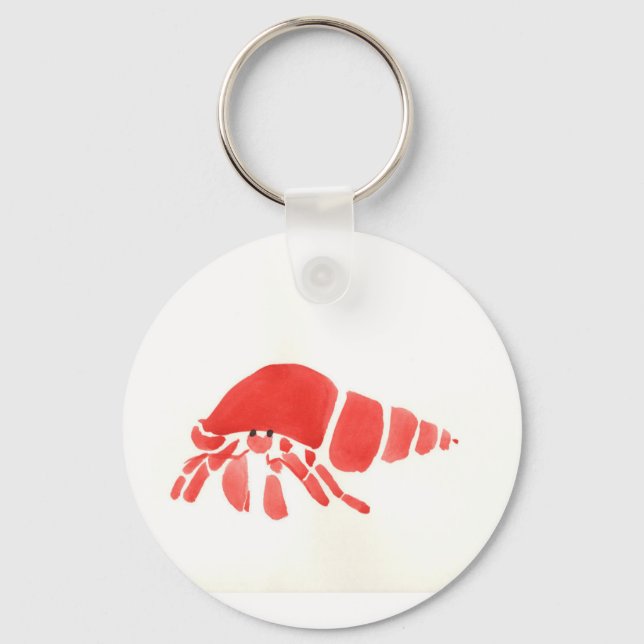 Red Hermit Crab Nyckelring (Framsida)