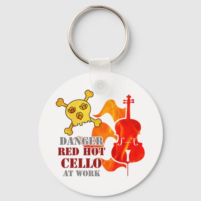 Red Hett Cello Nyckelring (Framsida)