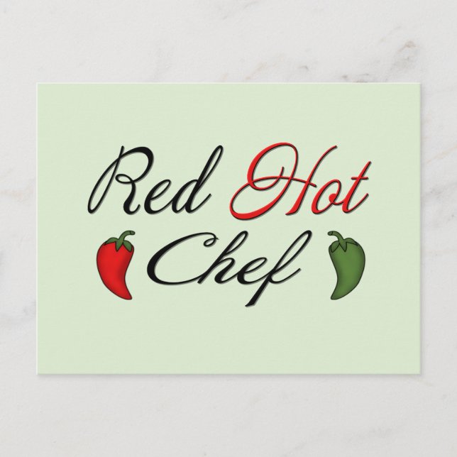 Red Hett Chef Vykort (Framsida)