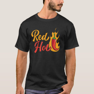 Red Hett Chili Flavor Spicy Food Chipotle Squad T Shirt