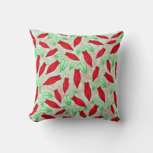Red Hett Chili Pepper Decorative Mönster Kudde