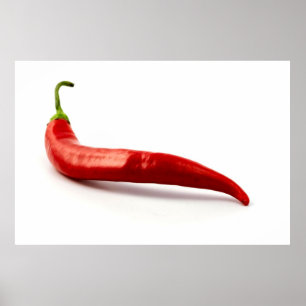Red Hett Chili Pepper Poster