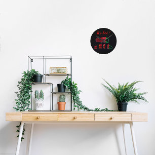 Red hett Chili peppers Rund Klocka