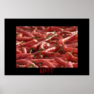 Red hett Chilies Poster
