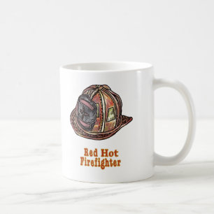 Red Hett Firefighter Kaffemugg