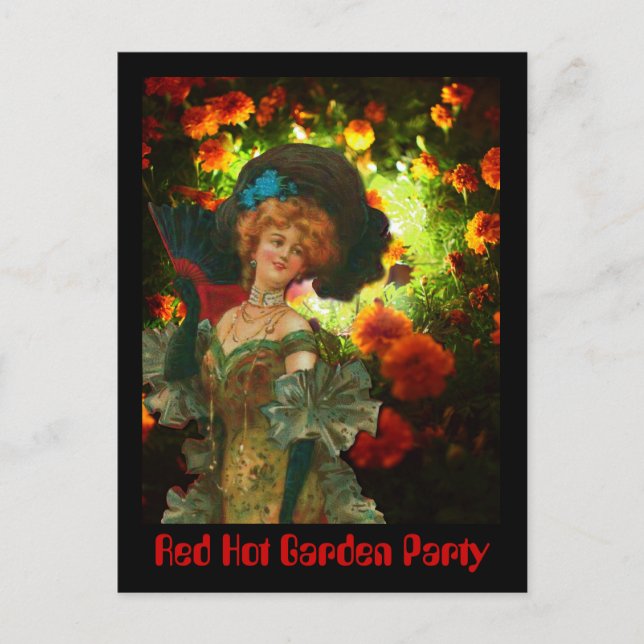 Red Hett Garden Party Vykort (Framsida)
