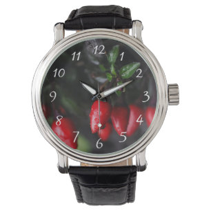 Red Hett Garden Salsa Chili Peppers. Armbandsur