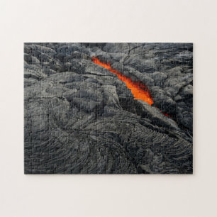 Red Hett Lava i Kilauea i Hawaii Vulkaner Pussel