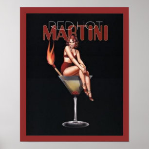 Red Hett Martini Poster