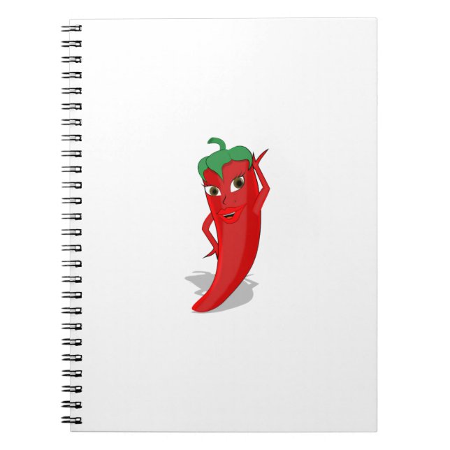 Red Hett Pepper Diva Anteckningsbok (Framsidan)