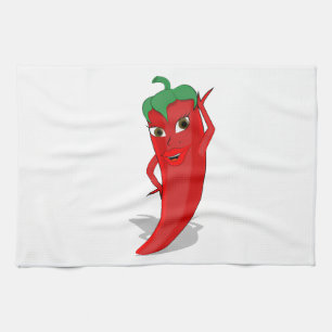 Red Hett Pepper Diva Kökshandduk