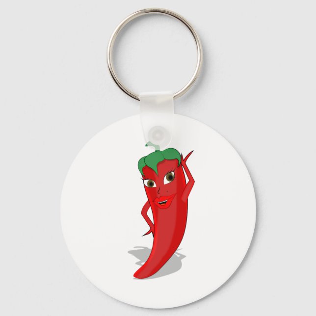 Red Hett Pepper Diva Nyckelring (Framsida)