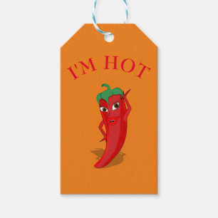 Red Hett Pepper Diva Presentetikett