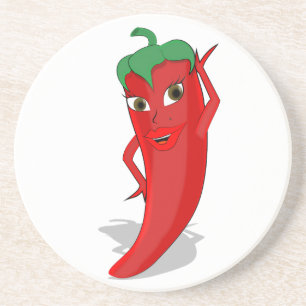 Red Hett Pepper Diva Underlägg Sandsten