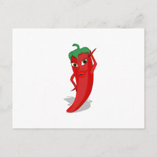 Red Hett Pepper Diva Vykort