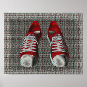 Red Hett Sneakers Poster