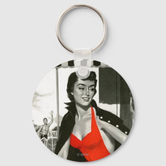 Red Hett Woman Nyckelring