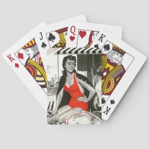 Red Hett Woman Spelkort